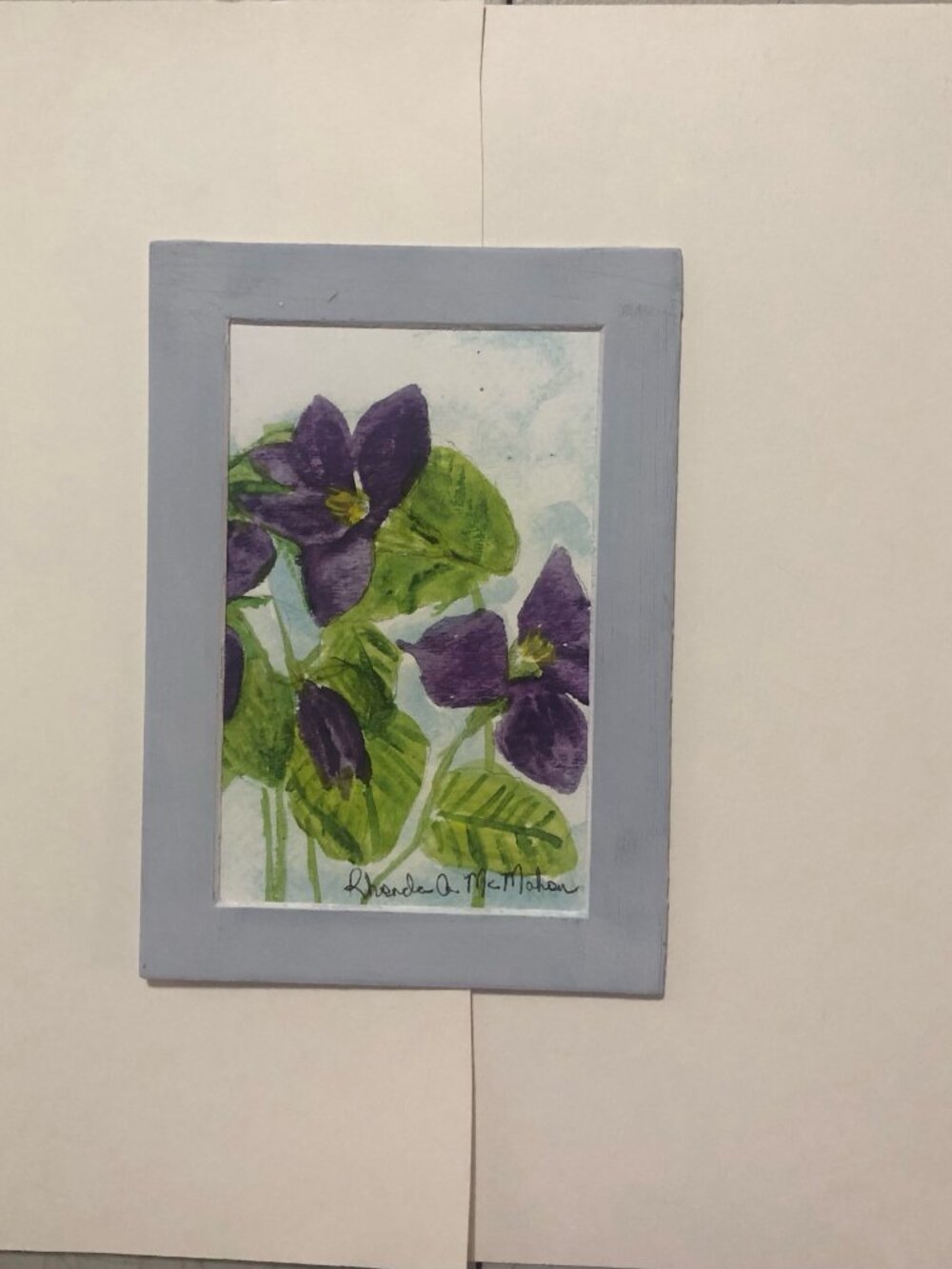 Violet Watercolor Painting